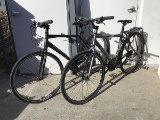 Two bikes (Black trek, trek)