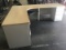 One office desk(metal and wood)