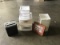 Sterlite 3 drawer organizer boxes, paper shredder, picture frame