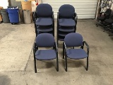 10 blue lobby chairs