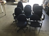 8 assorted office chairs