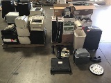 Pallet of misc office supplies, pallet of assorted printers