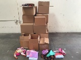 Pallet of assorted children’s PJ’s, casual scarves