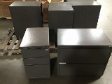 4 Two drawer file cabinets and 1 three drawer file cabinet