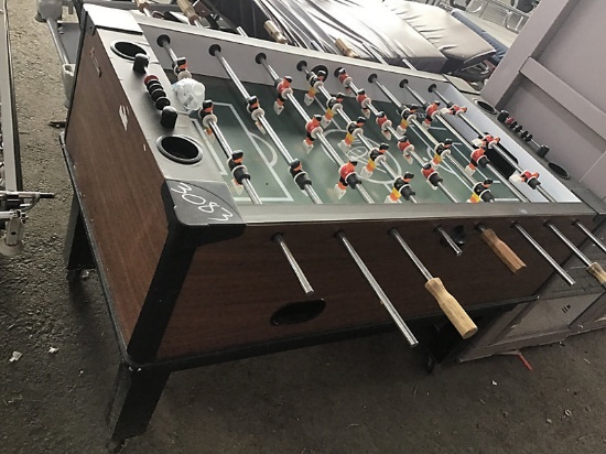 Foos ball table NOTE: This unit is being sold AS IS/WHERE IS via Timed Auction and is located in Riv