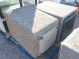 PALLET OF CONCRETE TRASH RECEPTACLES NOTE: This unit is being sold AS IS/WHERE IS via Timed Auction