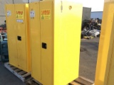 EAGLE 6010 FLAMMABLE SAFETY STORAGE CABINET 60 GAL CAPACITY NOTE: This unit is being sold AS IS/WHER