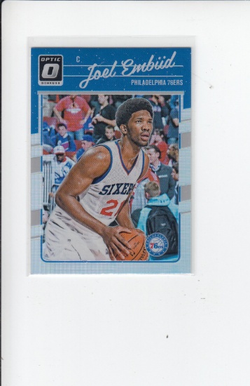 JOEL EMBIID 2016-17 DONRUSS OPTIC CHROME REFRACTOR