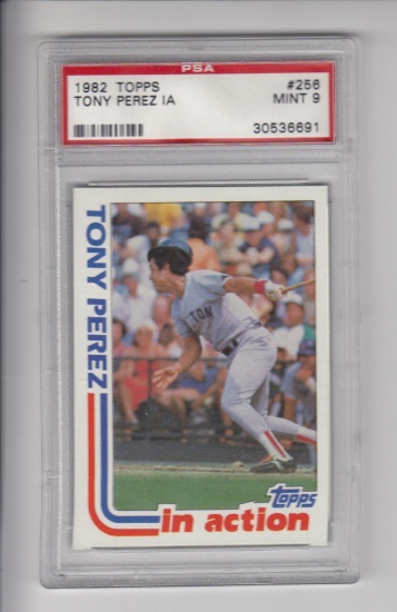 TONY PEREZ 1982 TOPPS #256 / PSA GRADED