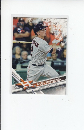 ALEX BREGMAN 2017 TOPPS HOLIDAY SNOWFLAKE ROOKIE CARD