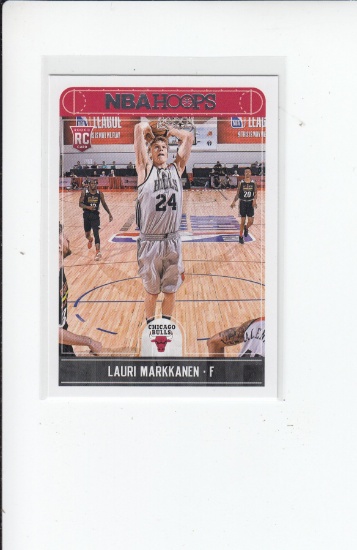 LAURI MARKKANEN 2017-18 HOOPS ROOKIE CARD