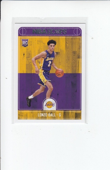 LONZO BALL 2017-18 HOOPS ROOKIE CARD