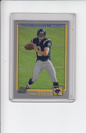 DREW BREES 2001 TOPPS ROOKIE CARD