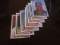 MLB HOF'ER'S AND GREATS ROOKIE CARD LOT OF 7. CHIPPER, THOMAS AND MORE