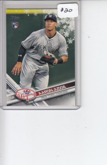 AARON JUDGE 2017 TOPPS HOLIDAY SNOWFLAKE ROOKIE CARD