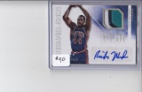 RICK MAHORN 2012-13 PANINI INTRIGUE GAME USED 3 COLOR JERSEY PATCH AUTOGRAPH