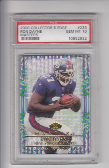 RON DAYNE 2000 COLLECTOR'S EDGE ROOKIE CARD / PSA GRADED