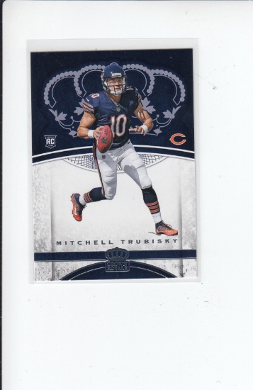 MITCHELL MITCH TRUBISKY 2017 PANINI CROWN ROYALE ROOKIE CARD