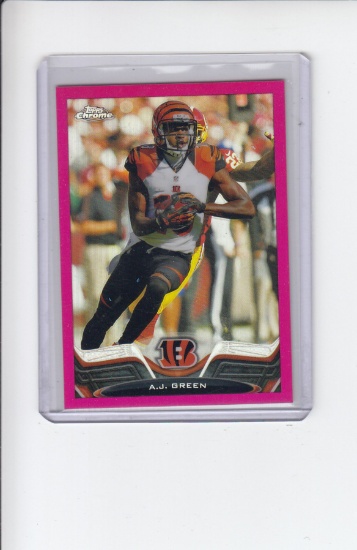 A.J. GREEN 2013 TOPPS CHROME PINK REFRACTOR INSERT