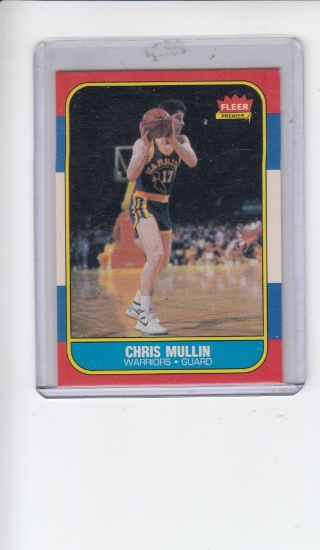 CHRIS MULLIN 1986-87 FLEER ROOKIE CARD