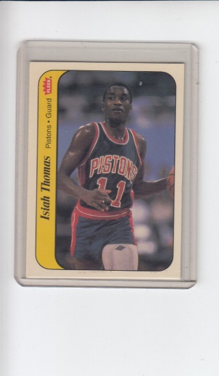 ISIAH THOMAS 1986-87 FLEER STICKER ROOKIE CARD