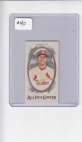STEPHEN PISCOTTY 2017 TOPPS ALLEN AND GINTER MINI A&G RED BACK VARIATION