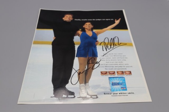 JAMIE SALE & DAVID PELLETIER DUAL AUTOGRAPH PHOTO