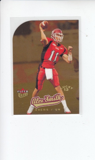 ALEX SMITH 2005 FLEER ULTRA GOLD MEDALLION DIE CUT ROOKIE CARD