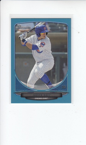 JAVIER BAEZ 2013 BOWMAN PROSPECTS BLUE ROOKIE CARD