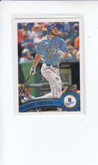 ERIC HOSMER 2011 TOPPS UPDATE ROOKIE CARD