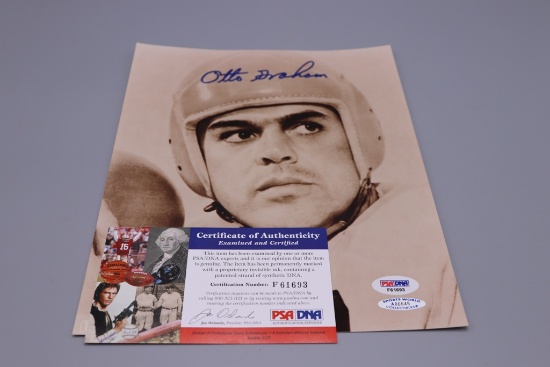 OTTO GRAHAM AUTOGRAPH 8X10 PHOTO. PSA COA