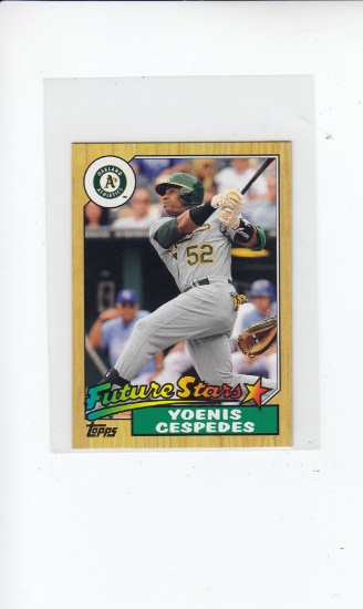 YOENIS CESPEDES 2012 TOPPS 1987 MINI ROOKIE CARD