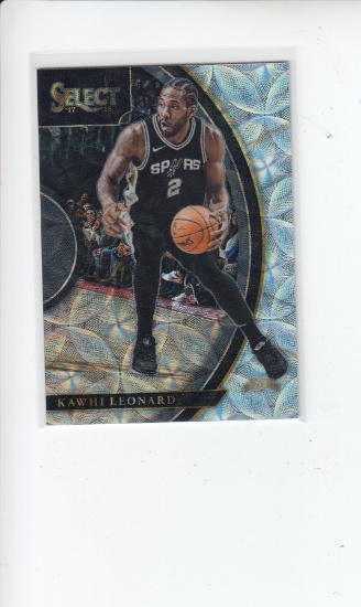 KAWHI LEONARD 2017-18 PANINI SELECT SWIRLS REFRACTOR