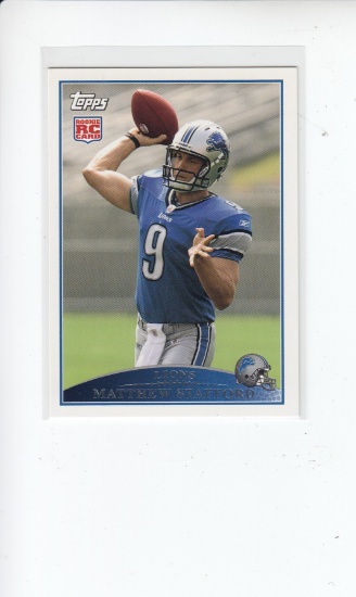 MATTHEW STAFFORD 2009 TOPPS ROOKIE CARD