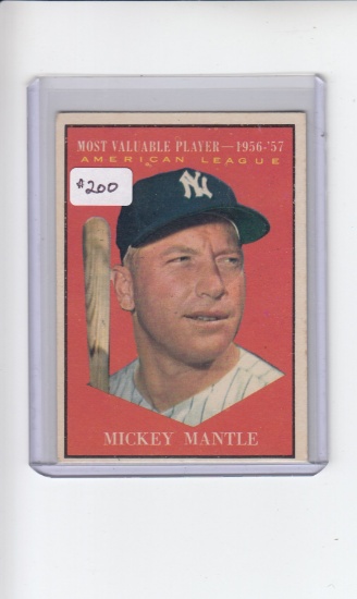 MICKEY MANTLE 1961 TOPPS MVP #475