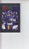 STEFON DIGGS 2018 PANINI MAJESTIC TRIPLE GAME USED BALL JERSEY PATCH