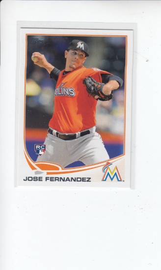 JOSE FERNANDEZ 2013 TOPPS ROOKIE CARD