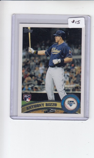 ANTHONY RIZZO 2011 TOPPS UPDATE ROOKIE CARD