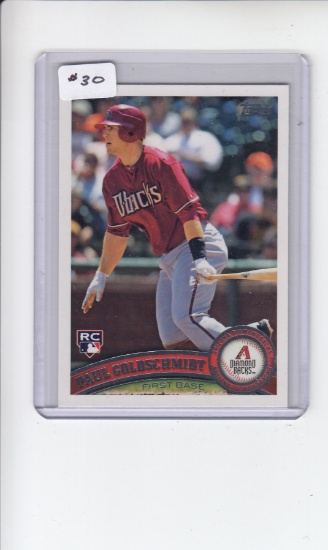 PAUL GOLDSCHMIDT 2011 TOPPS UPDATE ROOKIE CARD