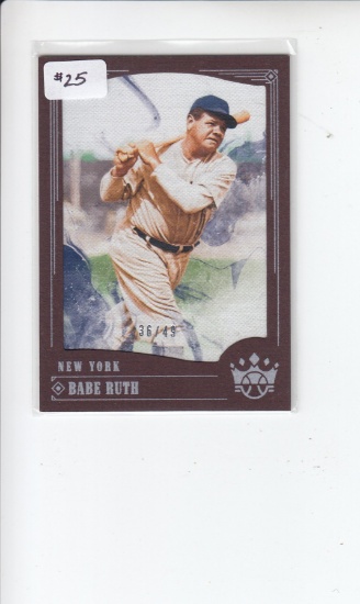 BABE RUTH 2018 PANINI DIAMOND KINGS BRONZE FRAMED INSERT