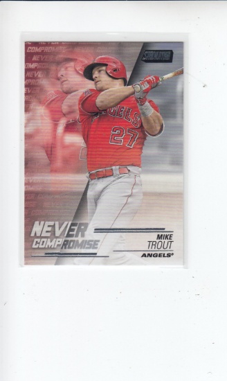 MIKE TROUT 2018 STADIUM CLUB NEVER COMPROMISE INSERT