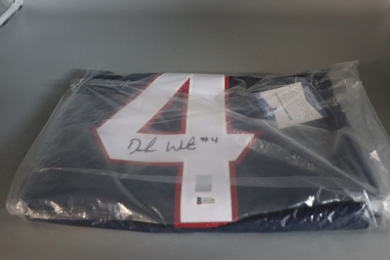 DESHAUN WATSON HOUSTON TEXANS FULL SIZE AUTOGRAPH JERSEY WITH COA