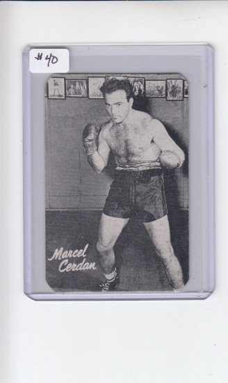 MARCEL CERDAN 1947 BOND BREAD CARD
