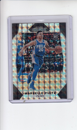 MARKELLE FULTZ 2017-18 PANINI PRIZM MOSAIC SILVER REFRACTOR ROOKIE CARD