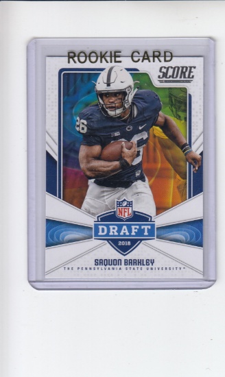 SAQUON BARKLEY 2018 SCORE ROOKIE CARD