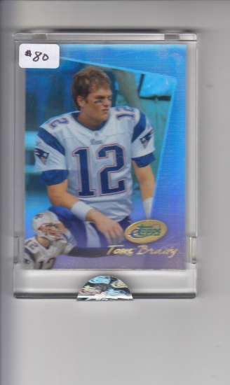 TOM BRADY 2004 ETOPPS REFRACTOR. ENCASED AND UNCIRCULATED.