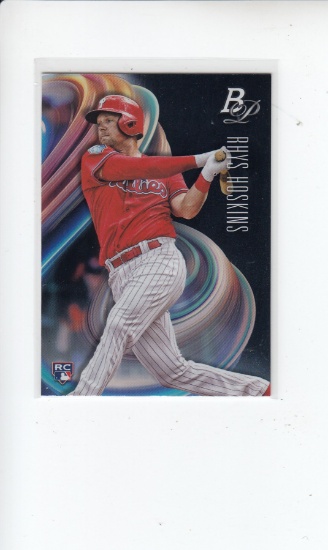 RHYS HOSKINS 2018 BOWMAN PLATINUM ROOKIE CARD