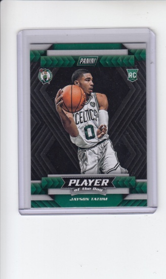 JAYSON TATUM 2017-18 PANINI PLAYER OF THE DAY ROOKIE CARD