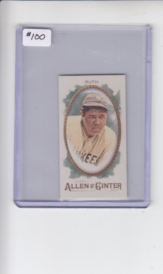 BABE RUTH 2017 TOPPS ALLEN AND GINTER MINI HIGH # EXCLUSIVE RIP CARD ONLY. SSP.