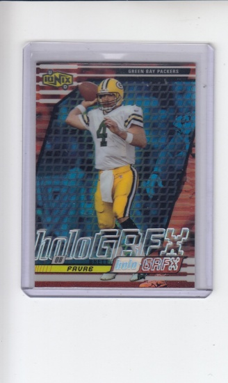 BRETT FAVRE 1999 UPPER DECK IONIX HOLOGRFX REFRACTOR INSERT